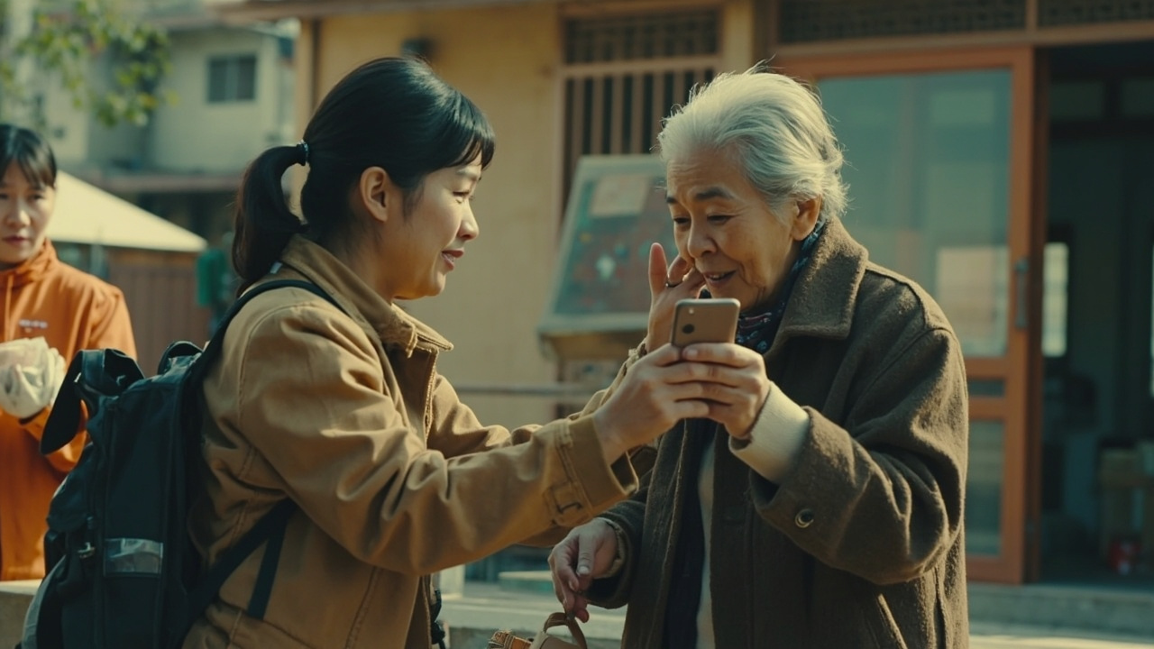 老人防诈骗宣传图